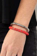 Load image into Gallery viewer, Paparazzi Catalina Marina Red Bracelets
