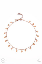 Load image into Gallery viewer, Paparazzi Chiming Charmer Copper Choker Necklace
