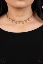 Load image into Gallery viewer, Paparazzi Chiming Charmer Copper Choker Necklace
