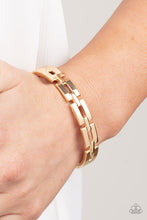 Load image into Gallery viewer, Paparazzi Closed Circuit Strategy Gold Bracelet
