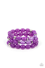 Load image into Gallery viewer, Paparazzi Coastal Coastin&#39; Purple Bracelet
