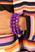 Load image into Gallery viewer, Paparazzi Coastal Coastin&#39; Purple Bracelet
