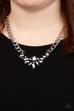 Load image into Gallery viewer, Paparazzi Come at Me Silver Necklace
