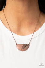 Load image into Gallery viewer, Paparazzi Cool, Palm, and Collected Copper Necklace
