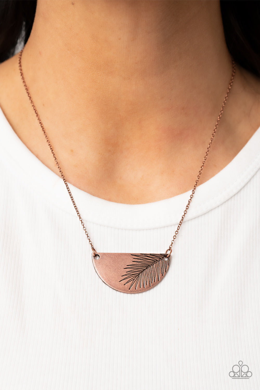 Paparazzi Cool, Palm, and Collected Copper Necklace