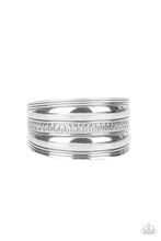 Load image into Gallery viewer, Paparazzi Egyptian Essence Silver Cuff Bracelet
