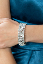 Load image into Gallery viewer, Paparazzi Full Body Chills White Bracelet
