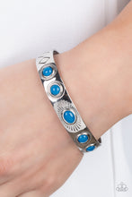 Load image into Gallery viewer, Paparazzi Heavenly Horizons Blue Cuff Bracelet
