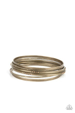 Load image into Gallery viewer, Paparazzi Lock, Stack, and Barrel Brass Bracelet Bangles
