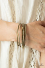 Load image into Gallery viewer, Paparazzi Lock, Stack, and Barrel Brass Bracelet Bangles
