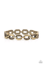 Load image into Gallery viewer, Paparazzi Powerhouse Plunder Brass Bracelet
