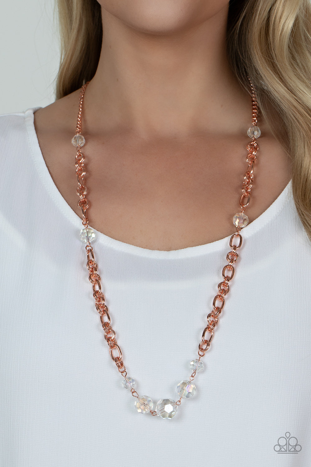 Paparazzi Prismatic Pick-Me-Up Copper Necklace