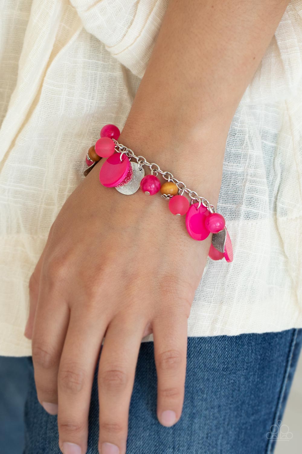 Paparazzi Springtime Springs Pink Bracelet