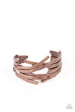 Load image into Gallery viewer, Paparazzi Stockpiled Style Copper Cuff Bracelet
