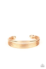 Load image into Gallery viewer, Paparazzi This Girl Is On Wire Gold Cuff Bracelet
