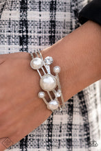 Load image into Gallery viewer, Paparazzi Total Sail Out White Cuff Bracelet
