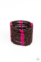 Load image into Gallery viewer, Paparazzi Tropical Trendsetter Pink Bracelet
