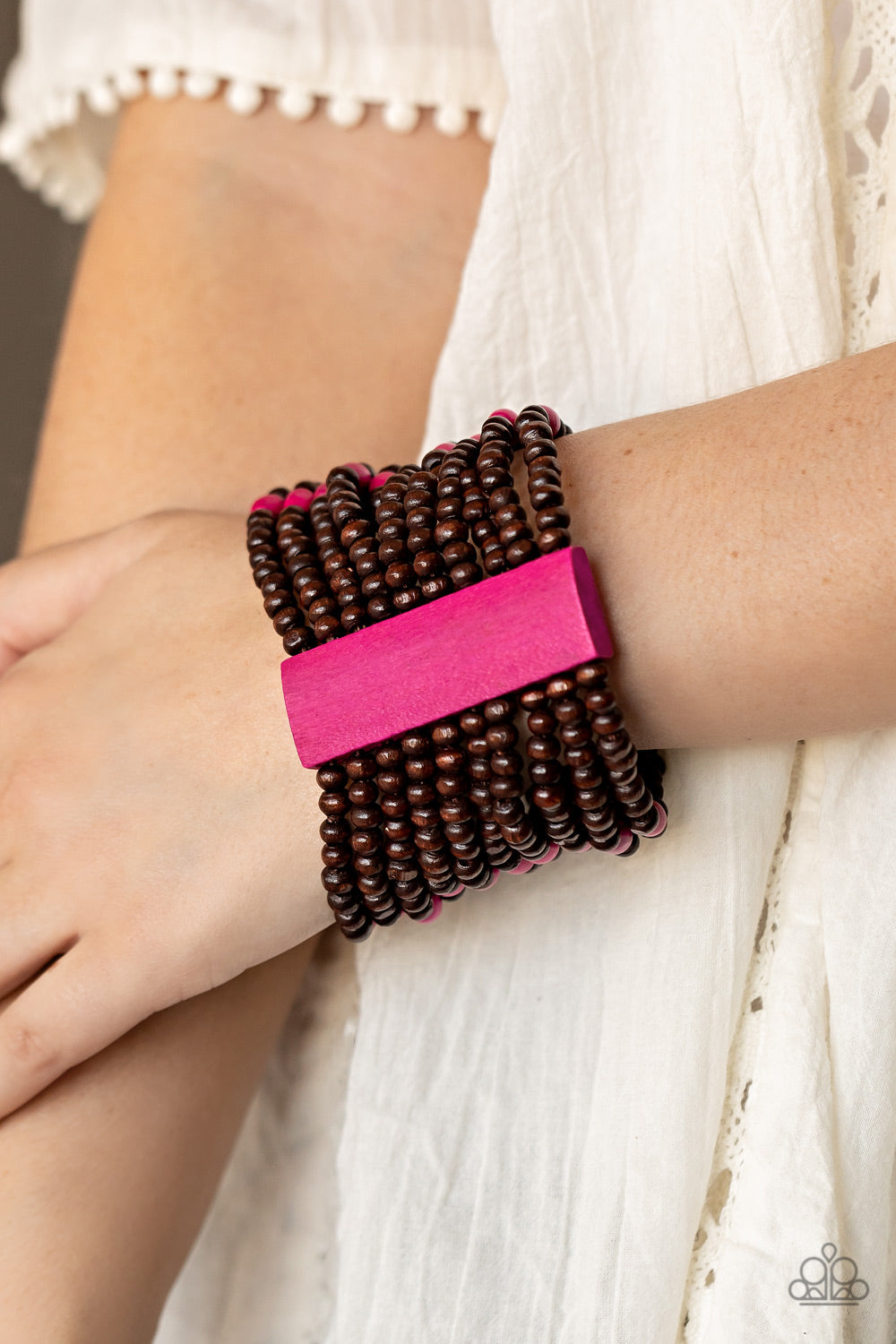 Paparazzi Tropical Trendsetter Pink Bracelet